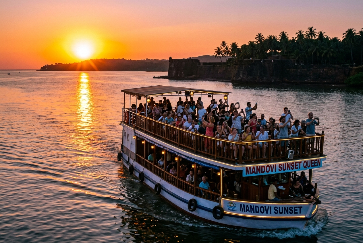 Mandovi River Sunset Sightseeing Cruise